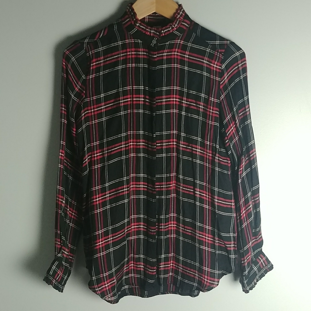 Ann Taylor Loft The Softened Plaid Top